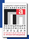 Логотип компании Поволжская гильдия архитекторов и проектировщиков