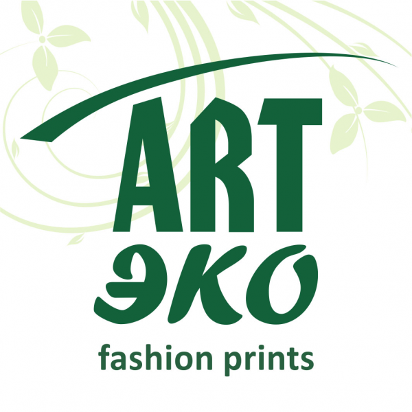 Логотип компании Арт-Эко Саратов. Печать на ткани.